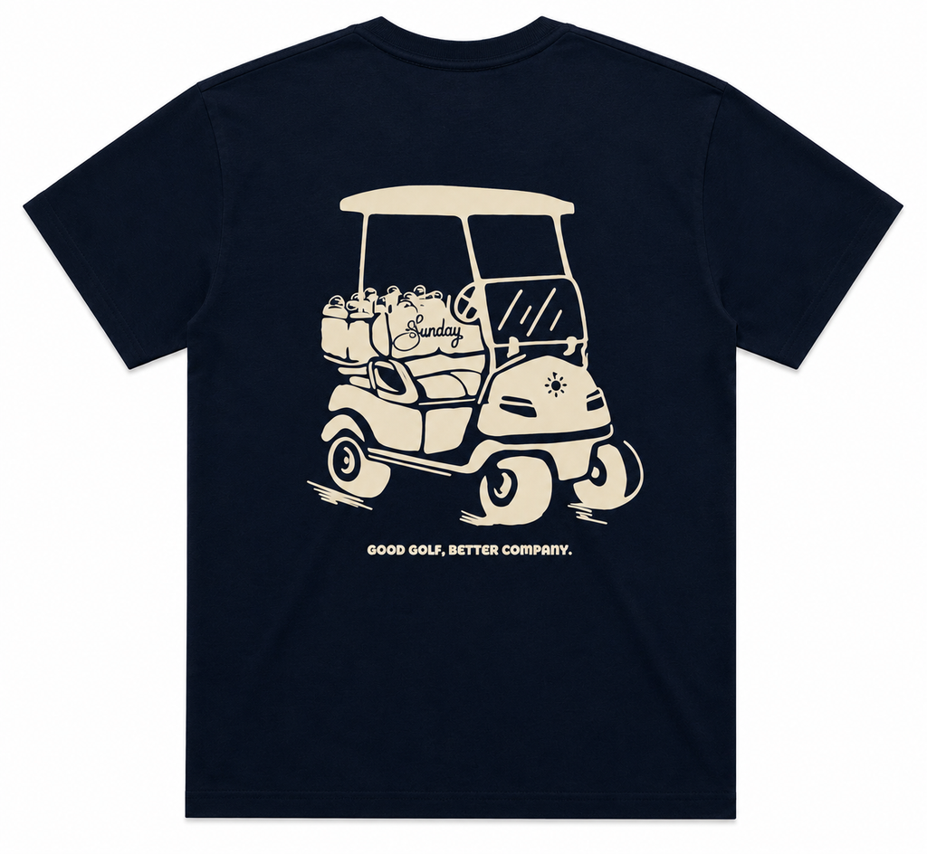 The Sunday Cart Tee - Navy (Womens)