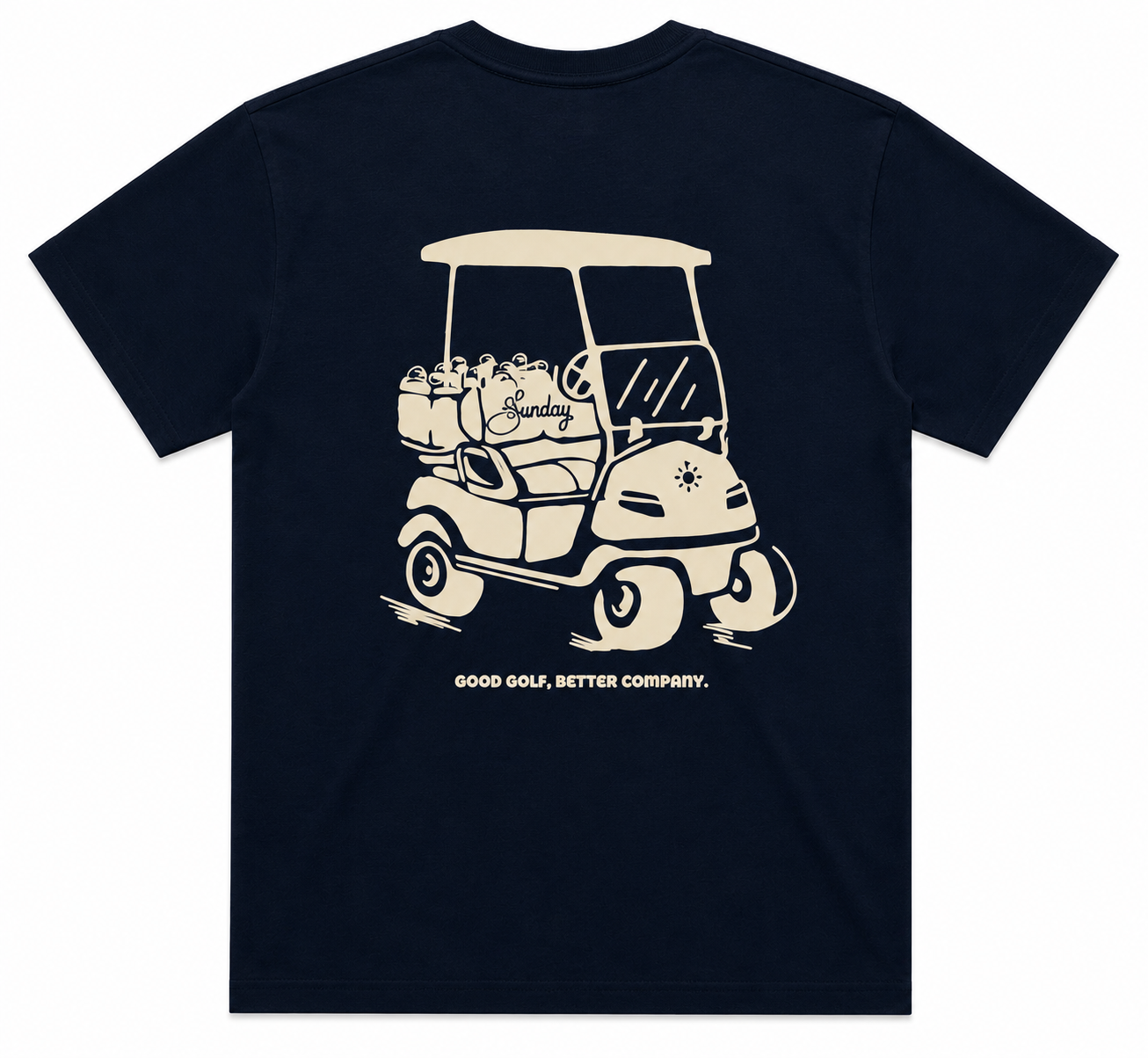 The Sunday Cart Tee - Navy (Mens)
